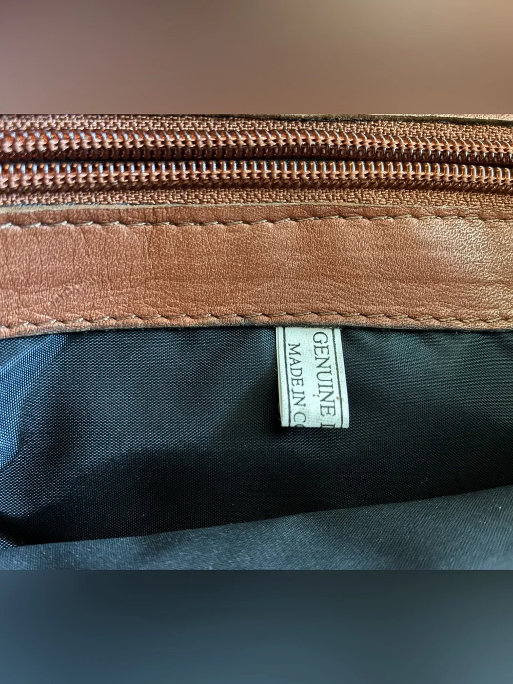 Genuine Leather Made In Colombia Brown Briefcase
